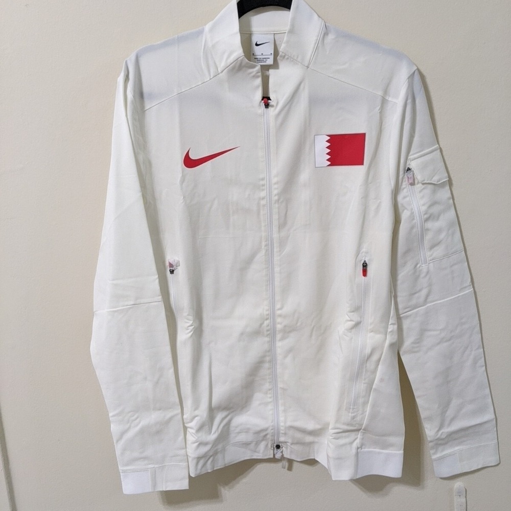 Men's Nike Bahrain International Team Pro Elite Jacket White CI6367-100 Size M